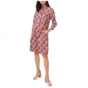 J. MCLAUGHLIN Berlin Shirt Dress Mountain Floral Relaxed Fit size L
